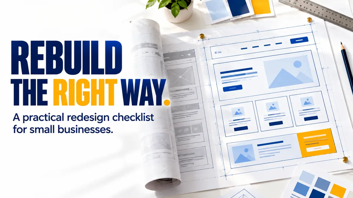 Infographic for Website Redesign Checklist for Small Businesses in India