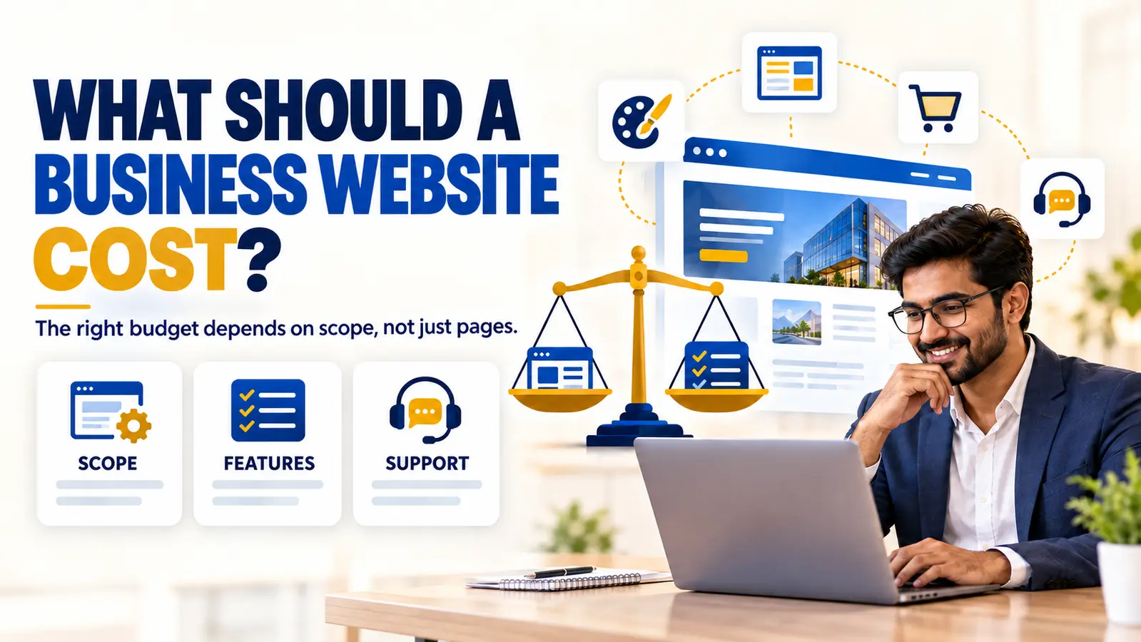 How much does a business website cost in India?
